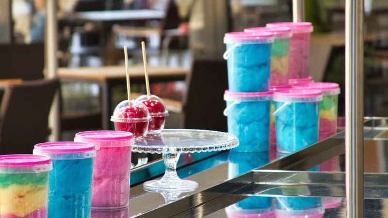 Gsg Kolorowa Tęczowa Wata Cukrowa Rainbow Cotton Candy 5L