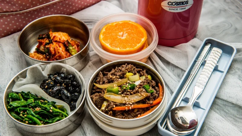 Melvit Trendy Lunch Z Ryżem Basmati Zieloną Fasolką Papryką I Curry 4X80G