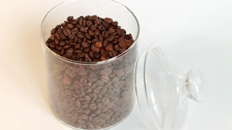Progressive Kawa Ziarnista OrzechowoKokosowa Pakowanie Ozdobne Torebka Transparentna 120g