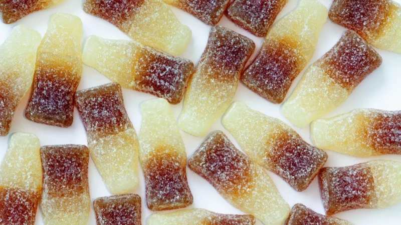 ŻELKI COLA BEZ KOFEINY BEZ LAKTOZY BEZGLUTENOWE BIO 100 g – OKOVITAL